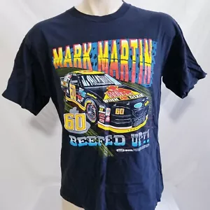 Vintage 1997 Mark Martin T Short Nascar Tee Single Stitch 90s Roush Racing XL - Picture 1 of 6