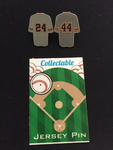 San Francisco Giants Willie Mays/Willie McCovey jersey lapel pins-THE WILLIE'S Cover