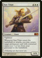 MTG x1 Sun Titan, Magic 2011 M11, SP, Eng