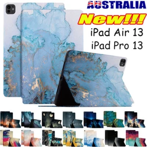 For iPad Air M3 M2 Pro 13 M4 Case Pattern Leather Shockproof Flip Folio Cover - Picture 1 of 56