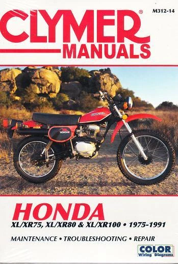 Honda XL/XR75 XL/XR80 XL/XR100 1975-1991 manual de taller de reparación M31214 Foto 1 de 1