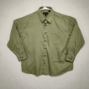 Axist Shirt Mens XL Button Up Long Sleeve with Pocket Light Green 17 1/2 32/33 - Picture 1 of 3