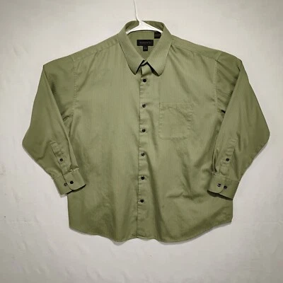 Camisa Axist Para Hombre XL Abotonada Manga Larga con Bolsillo Verde Claro 17 1/2 32/33 Foto 1 de 3