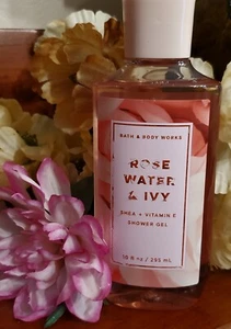 Bath & Body Works ROSE WATER & IVY 10 oz Shower Gel Brand New RETIRED AUTHENTIC - Picture 1 of 2