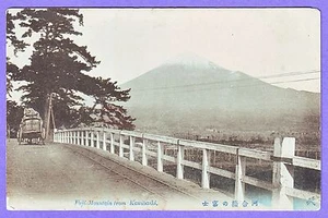 JAPAN FUJI MOUNTAIN FROM KAWIBASHI POSTCARD - Bild 1 von 1