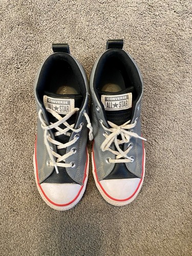 Converse Mid Street pelle grigia per junior taglia 3 junior 661888C