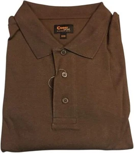 NWT 10X 10XB 10X Big Brown Big and Tall Interlock Polo Shirt 100% Cotton - Picture 1 of 1