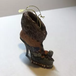 Vtg The Nightmare Before Christmas Howl-oween Graveyard Stroll Ornament Shoe CRD - Picture 1 of 5