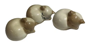 Vintage Studio Szeiler 3 x Miniature Porcelain Cats Kittens Figurines - Picture 1 of 12