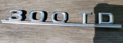 Mercedes Benz "300 TD" Emblem Symbol Sign Badge Insignia Logo Ornament Metal - Image 1 of 3