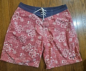 Vintage 90s Ocean Pacific OP Surfing Herren 36 Abstract Flower Boardshorts Badehose - Bild 1 von 6
