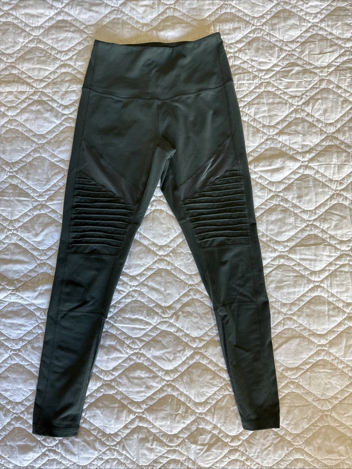 LEGGINGS ZELLA CINTURA ALTA STREET STYLE MOTO ENTRENAMIENTO EN VERDE TALLA PEQUEÑA Foto 1 de 4