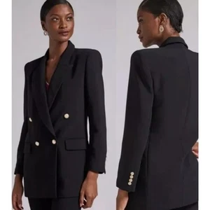 Generation Love Max Crepe Blazer Blazer Size XL NWT Gold Button Details Chic - Picture 1 of 15