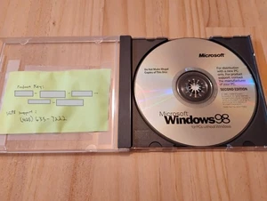 Microsoft Windows 98 deuxième édition - CD d'installation avec clé - Photo 1/1