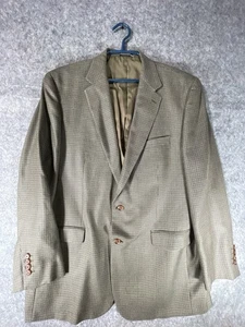 Polo Ralph Lauren Blazer Sport Coat Silk Wool 46L Houndstooth Men’s Business - Picture 1 of 6