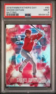 2018 Panini Father's Day Shohei Ohtani Batting RC PSA 9 MINT #60 - Picture 1 of 2