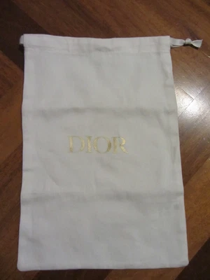 Dior Staubbeutel Dust Bag aus Baumwolle 32cm x 22cm z.B. für Schuhe neu in weiß! - Bild 1 von 4