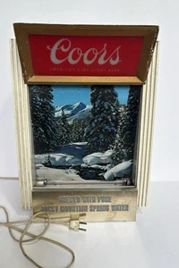 RARE Vintage COORS Beer CHANGING SEASON MOTION Bar Light Sign - Picture 1 of 9