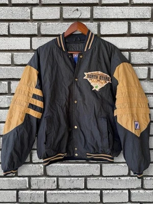 80’s Minnesota North Stars Logo 7 Vintage Puffer Jacket Size Medium Rare - Image 1 of 4