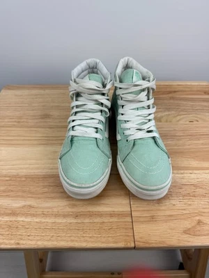 Vans SK8-Hi Zapatos de Lona Cónica Verde Menta Mujer Tenis Talla 6 Foto 1 de 4