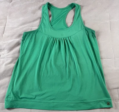 Женский пуловер без рукавов спортивная майка встроенный бюстгальтер зеленый 18x23 - Изображение 1 из 4
