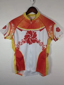 Primal Cycling Jersey Womens Large Floral Short Sleeve Bike Top - Picture 1 of 11