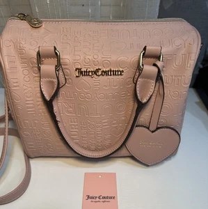JUICY COUTURE PURSE GP PINK DIAMOND BESTSELLER FAME SATCHEL LIGHT BLUSH PINK - Picture 1 of 16