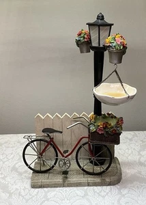 Yankee Candle hängendes Tortenwärmer Pariser Szene Blumen Fahrrad & Straßenlaterne - Bild 1 von 10