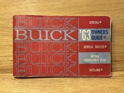 Buick Skylark 1963 - Manual del propietario - Original no es una reimpresión Foto 1 de 4