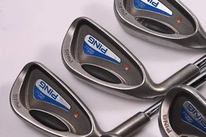 Left Hand Ping G2 Irons / 7-PW+SW+LW / Orange Dot / Regular Flex Ping Shafts - Picture 1 of 7