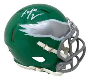 Randall Cunningham Signed Philadelphia Eagles Throwback Mini Speed Helmet BAS - Picture 1 of 3