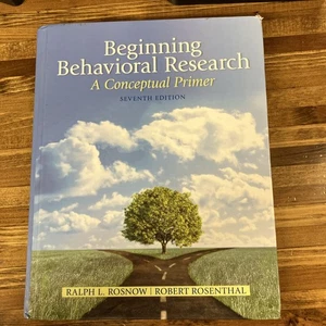 Beginning Behavioral Research: A Conceptual Primer (Mysearchlab) - hardcover... - Picture 1 of 8