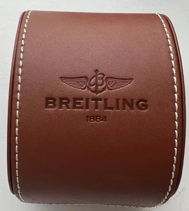 BREITLING WATCH BOX/TRAVEL CASE AND OUTER WATCH BOX IN BROWN 1884 GI005 - Picture 1 of 18