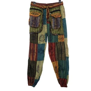 Rising International Patchwork Jogginghose Boho Hippie Festival Damen S - Bild 1 von 14