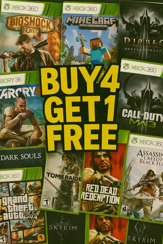 🎮Microsoft XBOX 360 Games In Cases: L to Z ✅Buy 4 Get 1 FREE💿Resurfaced Disc🎮 - Image 1 of 1