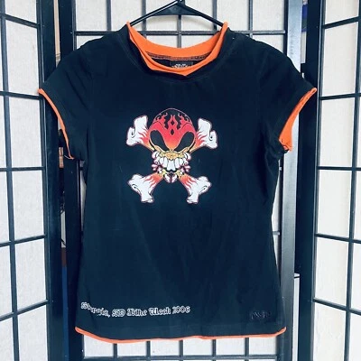 Camiseta Victory Motorcycle para mujer V-Twin Y2K gráfica talla M Foto 1 de 4