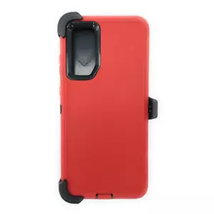 For Samsung S20 Plus 6.7" Heavy Duty Case W/Clip Holster RED/BLACK - Picture 1 of 2