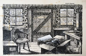 PUBLISHED pen and ink by Faith Jaques. Welsh Comedy by Eynon Evans. Roddy Hughes - Picture 1 of 4