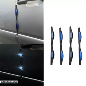 4 protectores de bordes de puerta protección de bordes protección de bordes de puerta con reflector puerta de coche azul DHL - Imagen 1 de 10