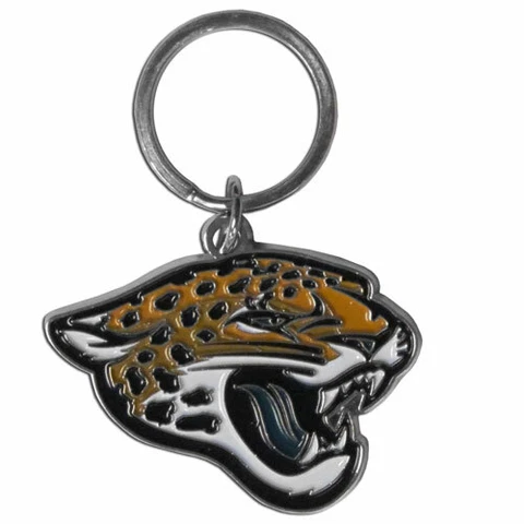 Jacksonville Jaguars Enameled Logo Metal Key Chain NFL Football Cover