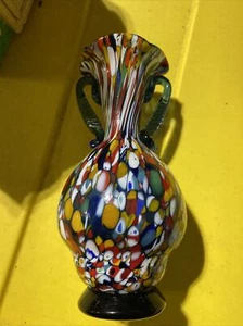 mundgeblasene Kunstglas Vase - Bild 1 von 9