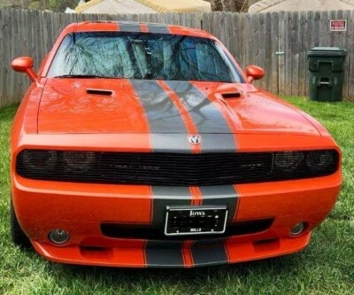 18" Charcoal Metallic Rally stripe stripes graphics fits any Dodge Challenger Foto 1 de 4
