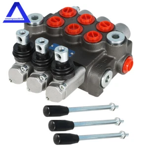 13GPM 3 Spool P40 Manual Operate Hydraulic Directional Control Valve - Picture 1 of 12