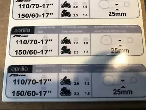 Aprilia Rs 125 Stickers - Picture 1 of 3