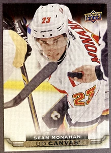 2015-16 Upper Deck Canvas #C13 Sean Monahan Calgary Flames - Picture 1 of 1