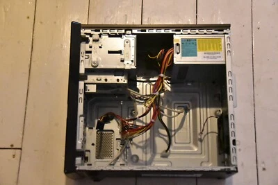 Hewlett Packard HP Mini Tower case, 14" high, side missing, PSU removed - Image 1 of 4