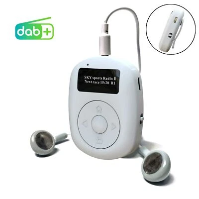Pocket DAB/DAB+/FM Digital Radio Receiver W Earphone 1"OLED Display Rechargeable - Image 1 of 4