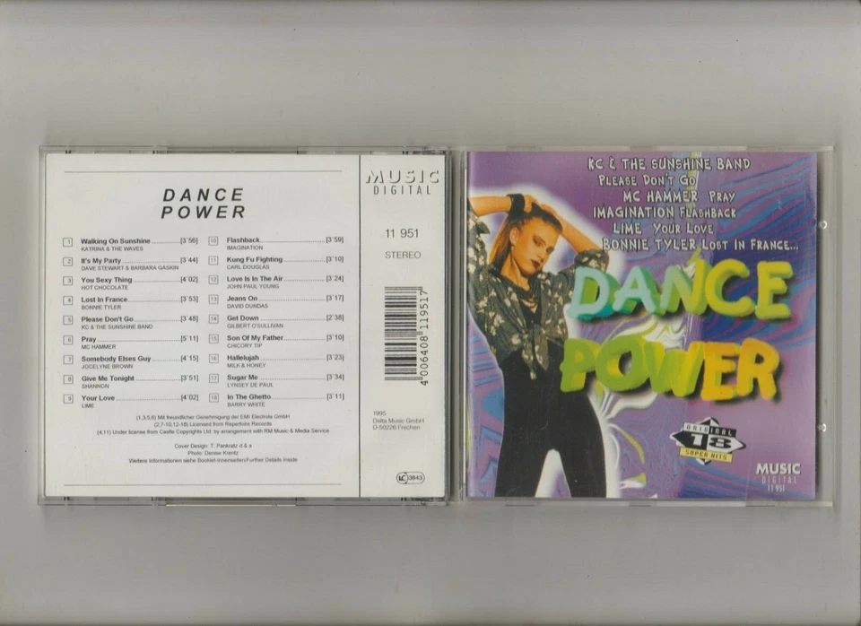 CD  -  Dance Power  - 18 original Super Hits  -  publ. 1995 - Bild 1 von 1