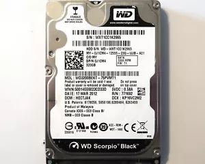 WD WD3200BEKT-75PVMT1 HECTJAK (WXT) Malaysia 320gb 2.5" Sata HDD 17MAR2012 - Picture 1 of 1