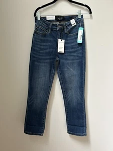Judy Blue Damen Jeans Größe 27 Dunkelblau Mid Rise Capri Fit - Bild 1 von 8